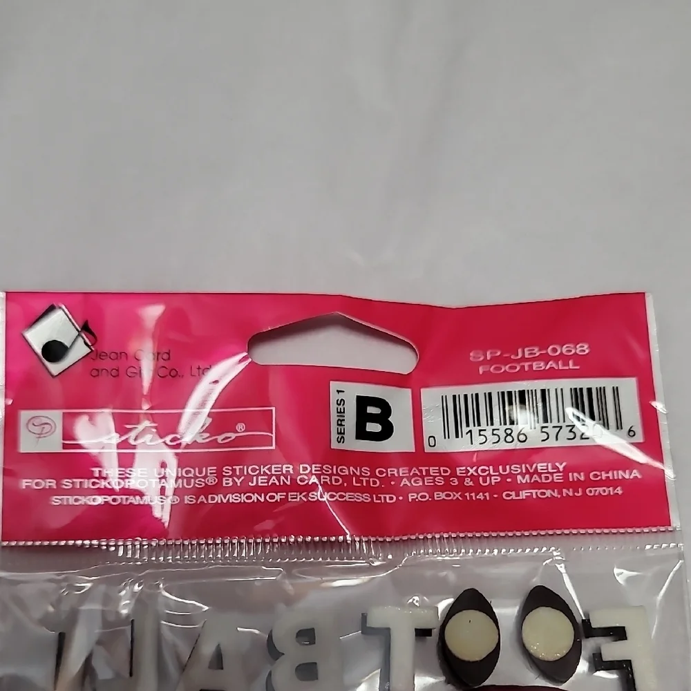 Jolee's Boutique Football Sticker Set‎